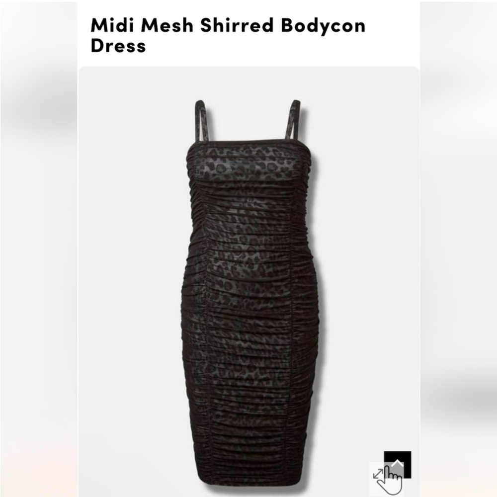 Torrid leopard mesh dress